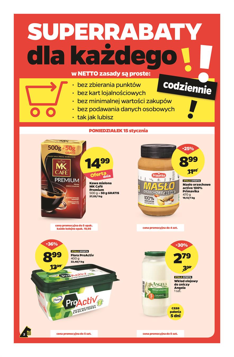Gazetka Netto Sp. z o.o. nr 2 od 2018-01-15 do 2018-01-21