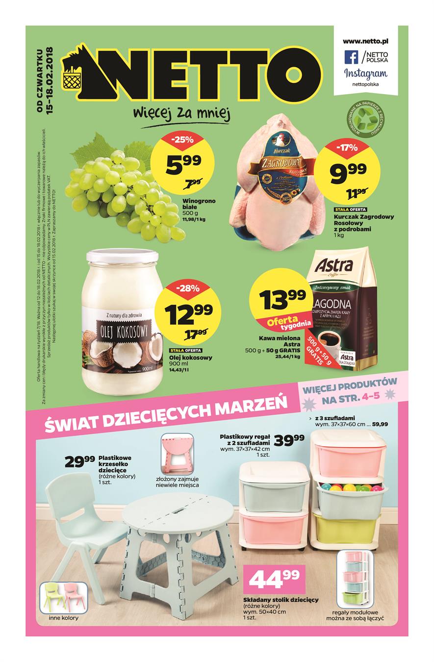Gazetka Netto Sp. z o.o. nr 1 od 2018-02-15 do 2018-02-18