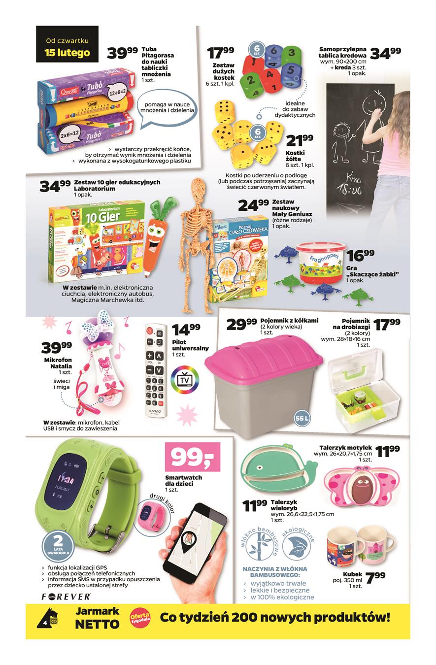 Gazetka Netto Sp. z o.o. nr 4 od 2018-02-15 do 2018-02-18