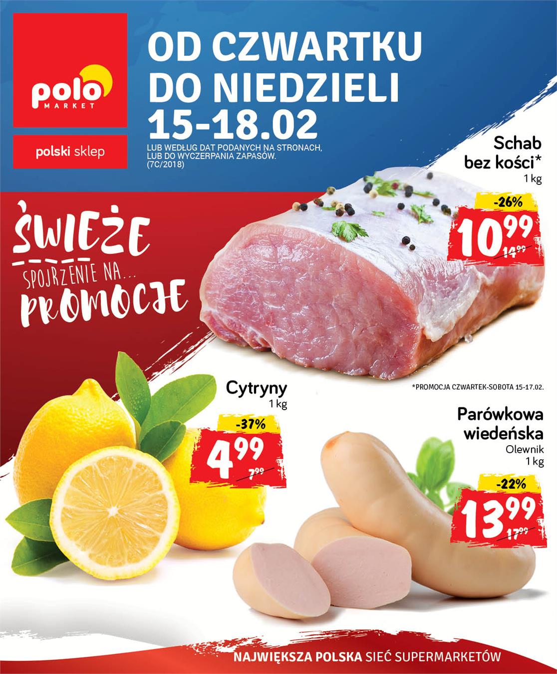 Gazetka Polomarket Sp. z o.o. nr 1 od 2018-02-15 do 2018-02-18
