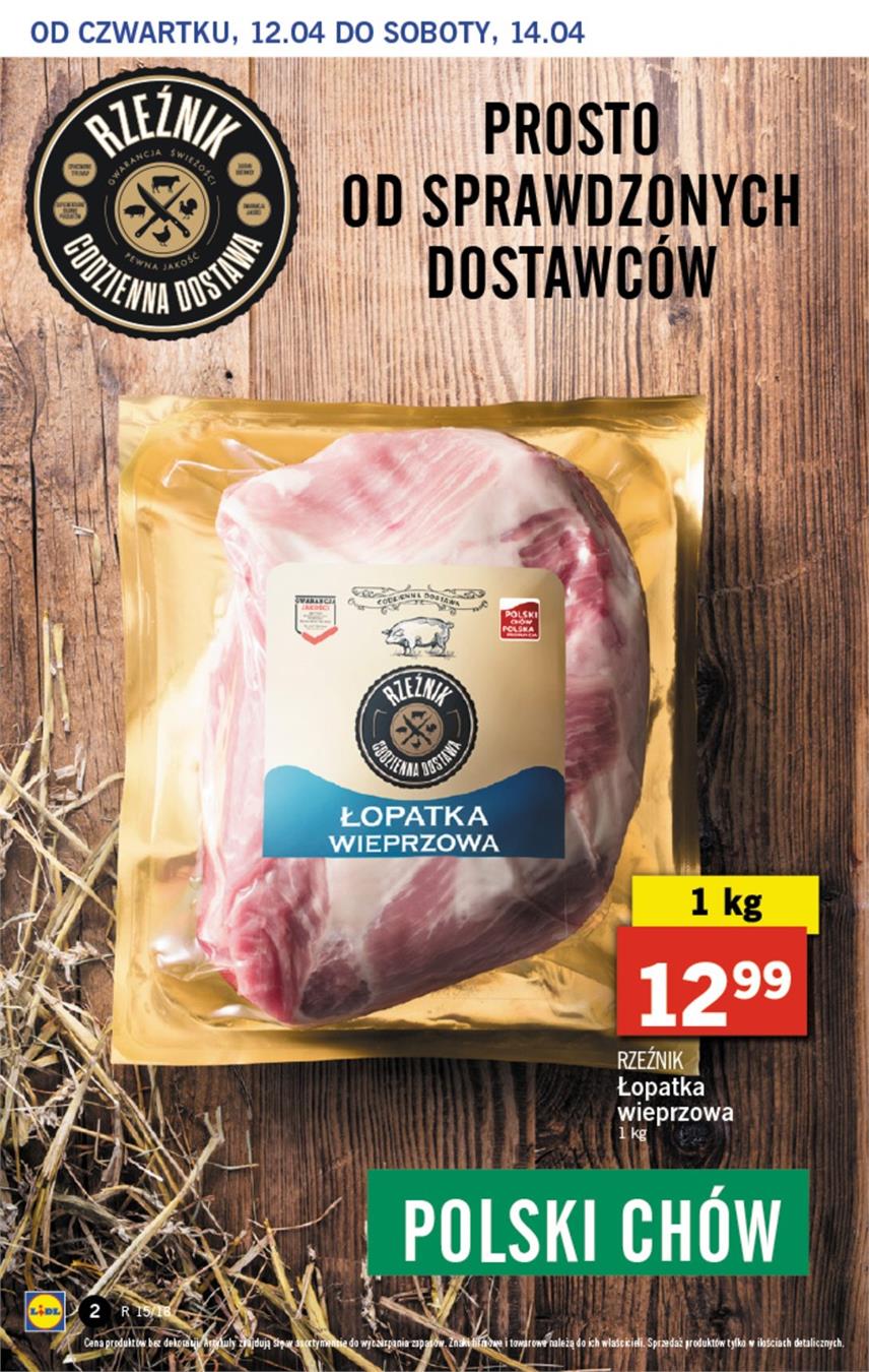 Gazetka Lidl Polska Sp. z o.o. nr 2 od 2018-04-12 do 2018-04-14