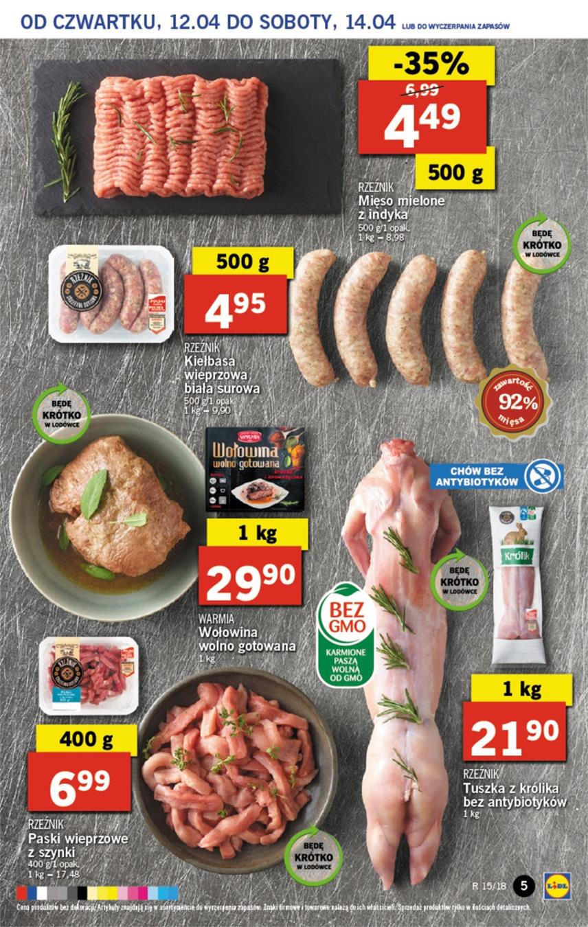 Gazetka Lidl Polska Sp. z o.o. nr 5 od 2018-04-12 do 2018-04-14