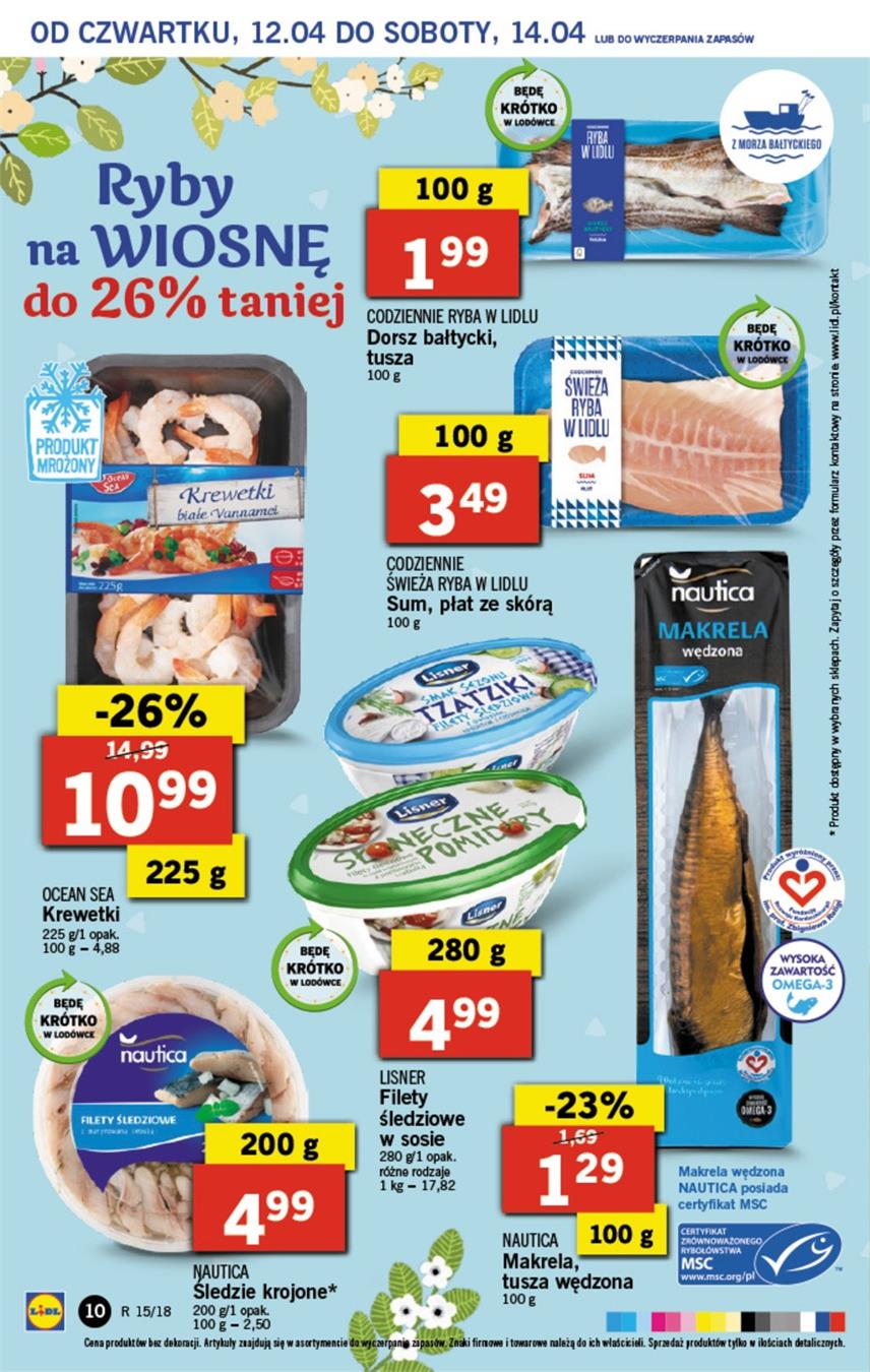 Gazetka Lidl Polska Sp. z o.o. nr 10 od 2018-04-12 do 2018-04-14