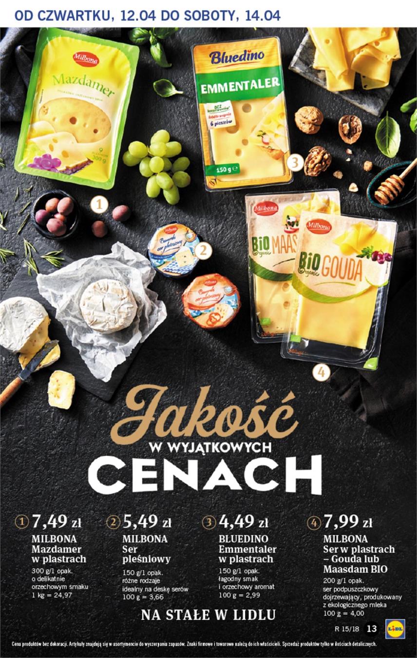 Gazetka Lidl Polska Sp. z o.o. nr 13 od 2018-04-12 do 2018-04-14
