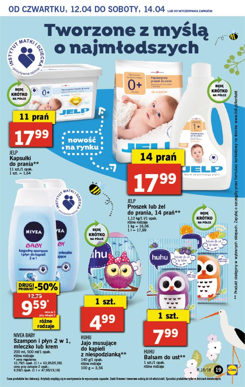 Gazetka Lidl Polska Sp. z o.o. nr 19 od 2018-04-12 do 2018-04-14