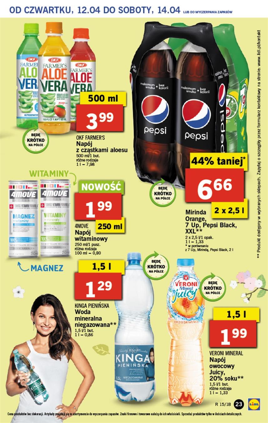 Gazetka Lidl Polska Sp. z o.o. nr 23 od 2018-04-12 do 2018-04-14