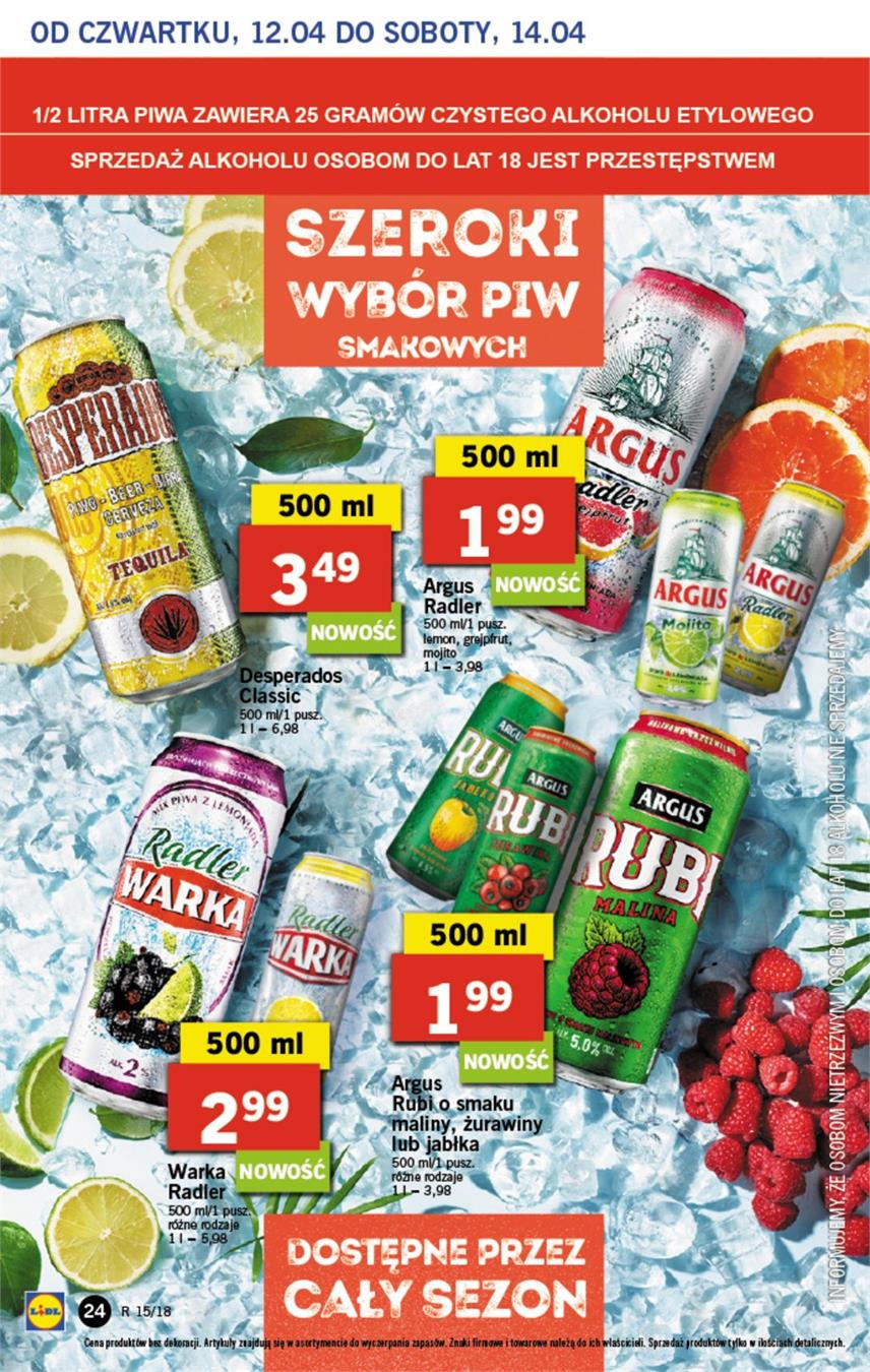 Gazetka Lidl Polska Sp. z o.o. nr 24 od 2018-04-12 do 2018-04-14