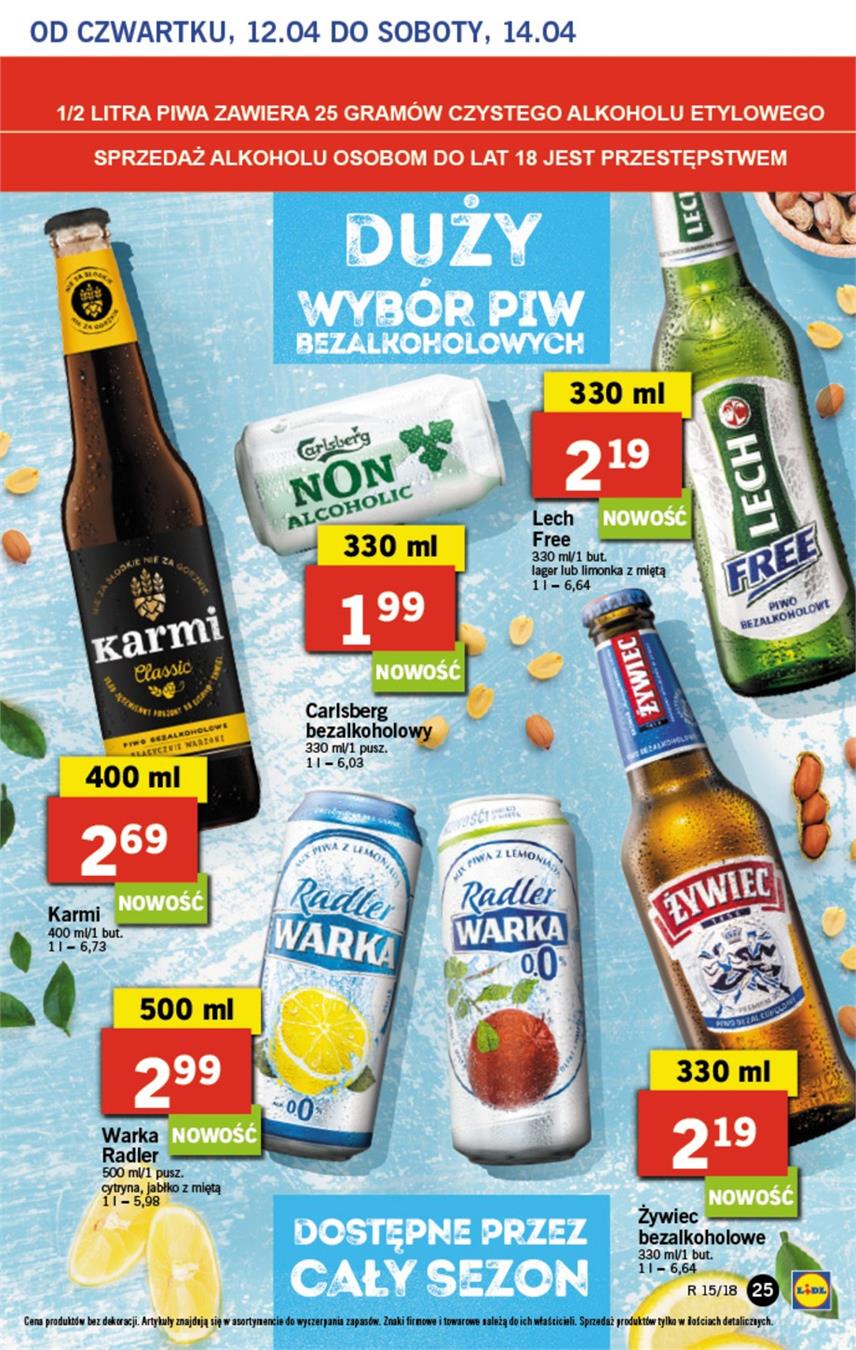 Gazetka Lidl Polska Sp. z o.o. nr 25 od 2018-04-12 do 2018-04-14
