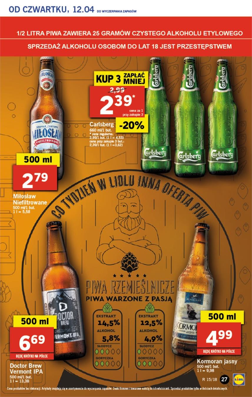 Gazetka Lidl Polska Sp. z o.o. nr 27 od 2018-04-12 do 2018-04-14