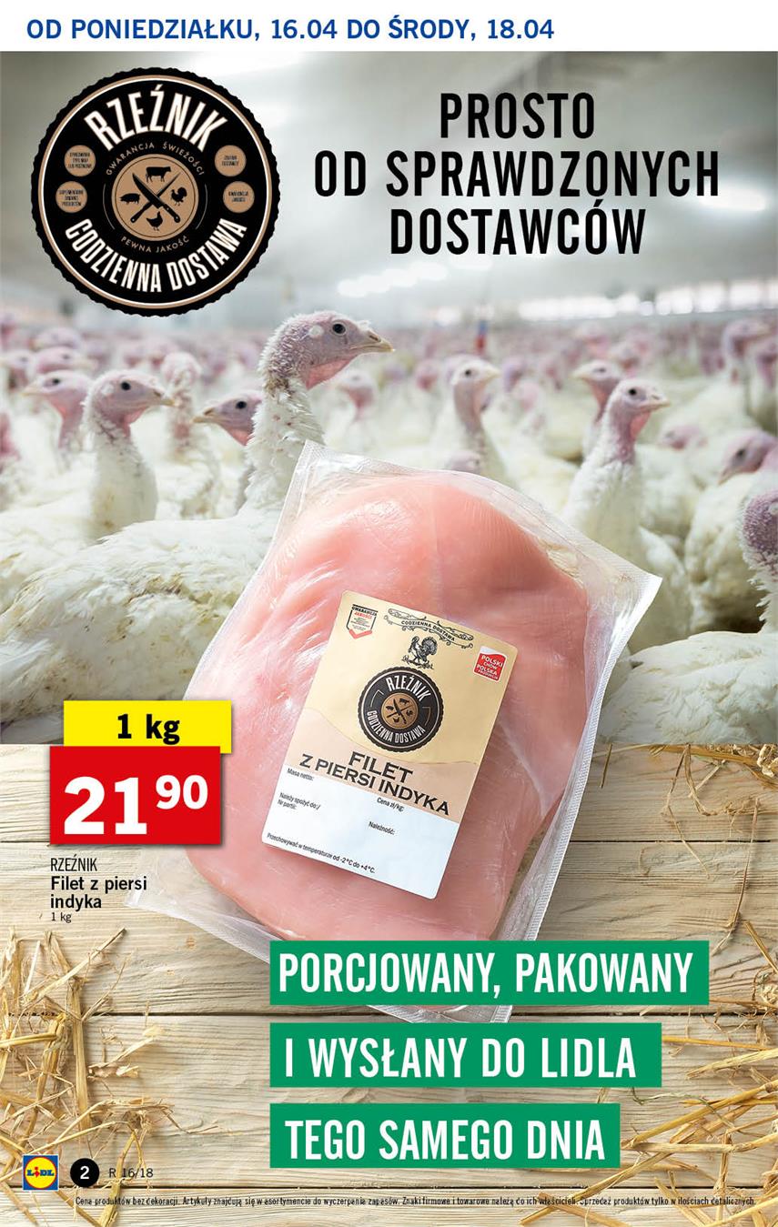 Gazetka Lidl Polska Sp. z o.o. nr 2 od 2018-04-16 do 2018-04-18