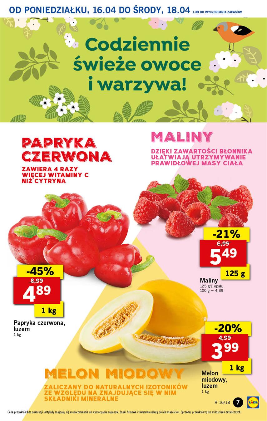 Gazetka Lidl Polska Sp. z o.o. nr 7 od 2018-04-16 do 2018-04-18