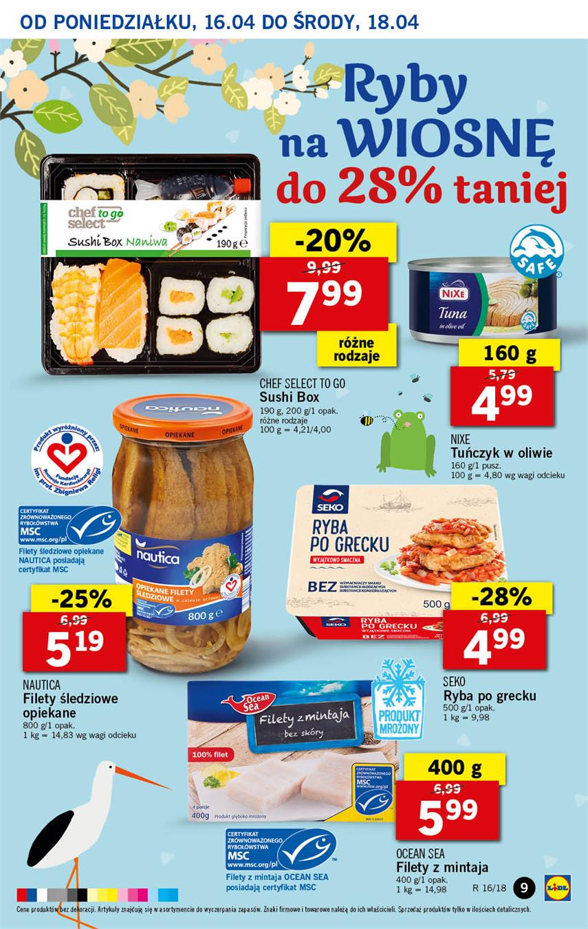 Gazetka Lidl Polska Sp. z o.o. nr 9 od 2018-04-16 do 2018-04-18