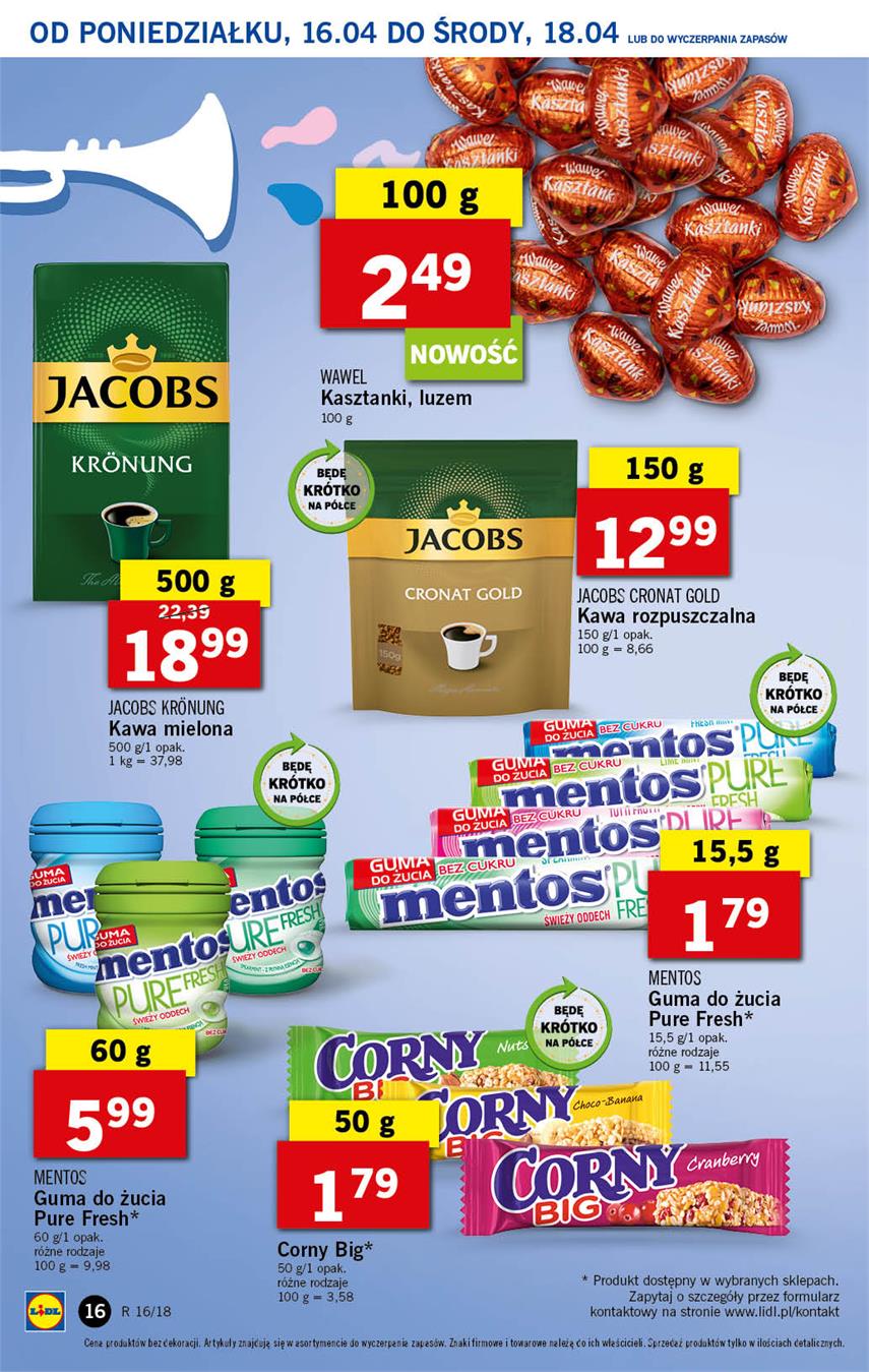 Gazetka Lidl Polska Sp. z o.o. nr 16 od 2018-04-16 do 2018-04-18