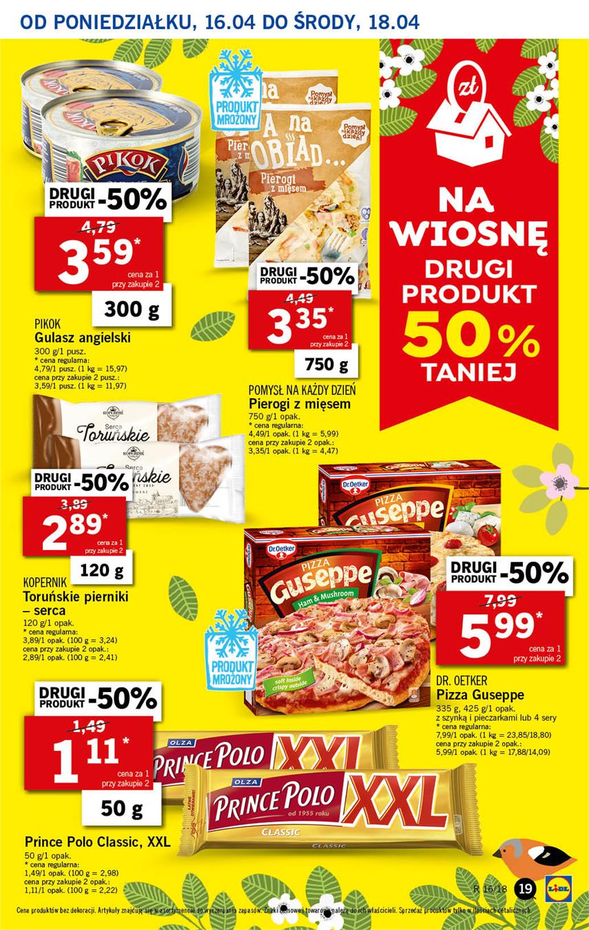 Gazetka Lidl Polska Sp. z o.o. nr 19 od 2018-04-16 do 2018-04-18