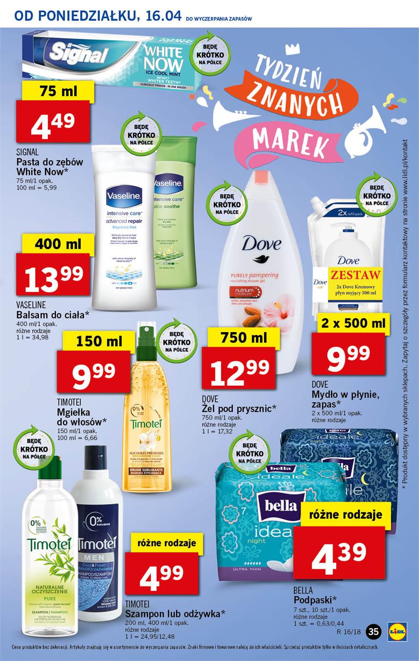 Gazetka Lidl Polska Sp. z o.o. nr 28 od 2018-04-16 do 2018-04-18