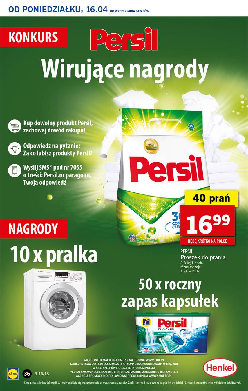 Gazetka Lidl Polska Sp. z o.o. nr 29 od 2018-04-16 do 2018-04-18