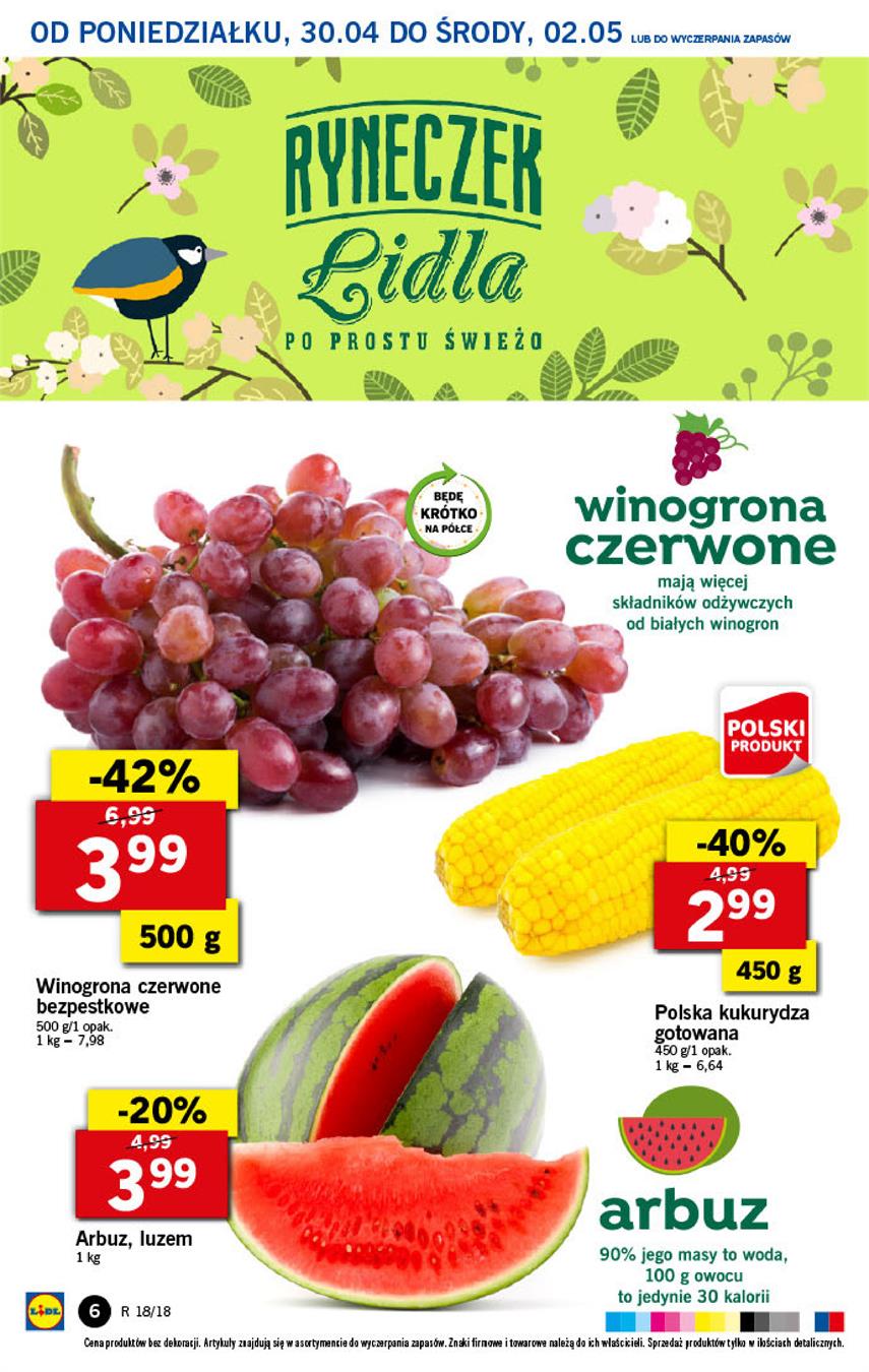 Gazetka Lidl Polska Sp. z o.o. nr 6 od 2018-04-30 do 2018-05-02