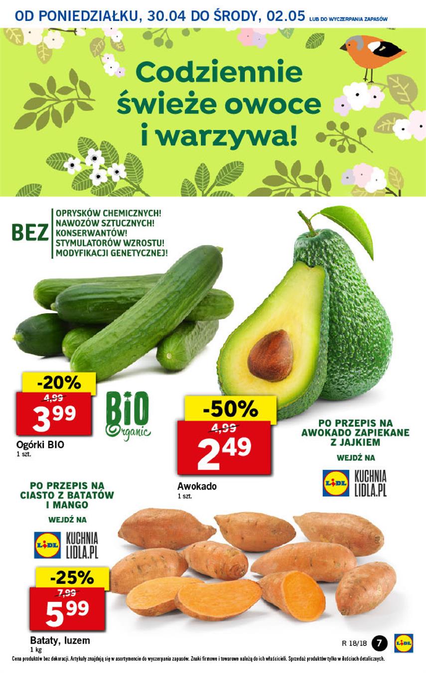 Gazetka Lidl Polska Sp. z o.o. nr 7 od 2018-04-30 do 2018-05-02