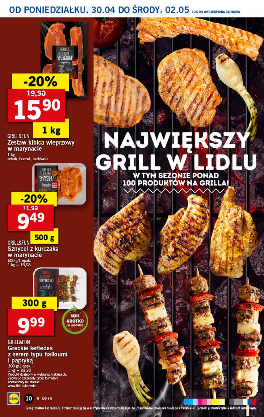 Gazetka Lidl Polska Sp. z o.o. nr 10 od 2018-04-30 do 2018-05-02