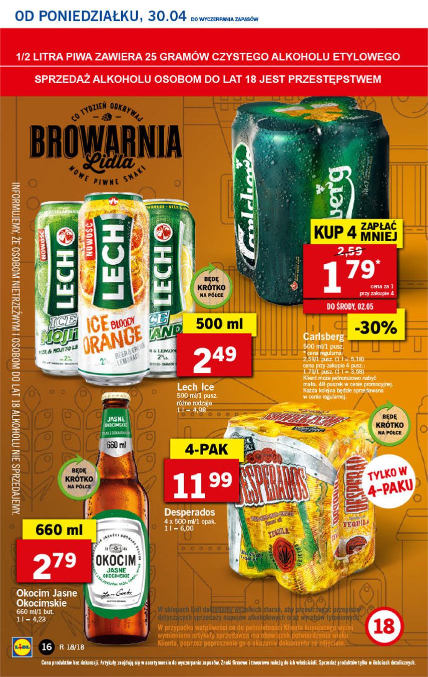 Gazetka Lidl Polska Sp. z o.o. nr 16 od 2018-04-30 do 2018-05-02