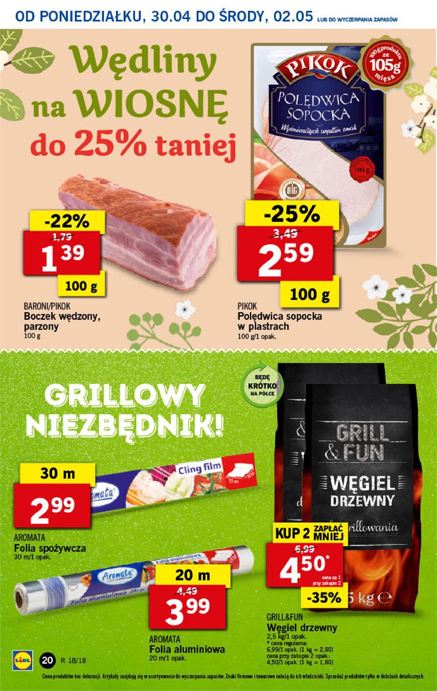 Gazetka Lidl Polska Sp. z o.o. nr 20 od 2018-04-30 do 2018-05-02