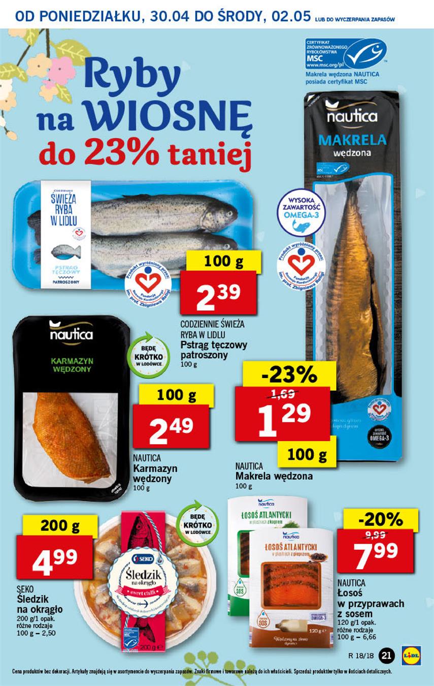 Gazetka Lidl Polska Sp. z o.o. nr 21 od 2018-04-30 do 2018-05-02
