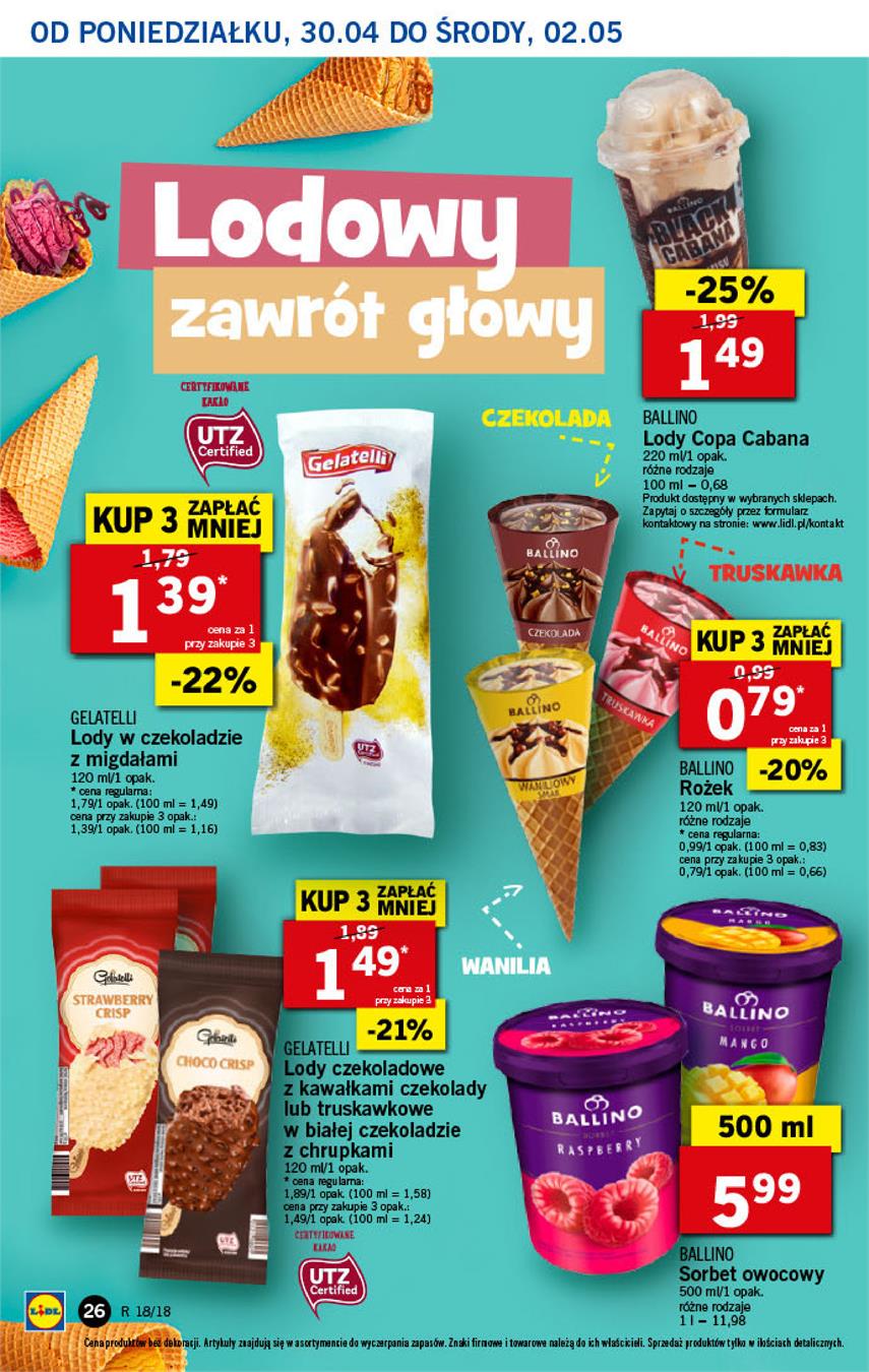Gazetka Lidl Polska Sp. z o.o. nr 26 od 2018-04-30 do 2018-05-02