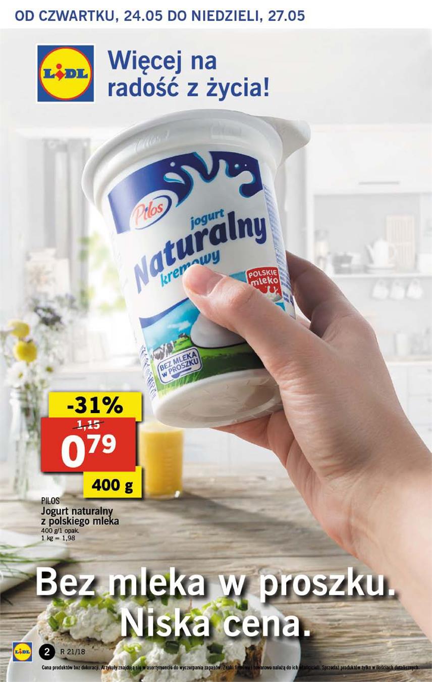 Gazetka Lidl Polska Sp. z o.o. nr 2 od 2018-05-24 do 2018-05-27