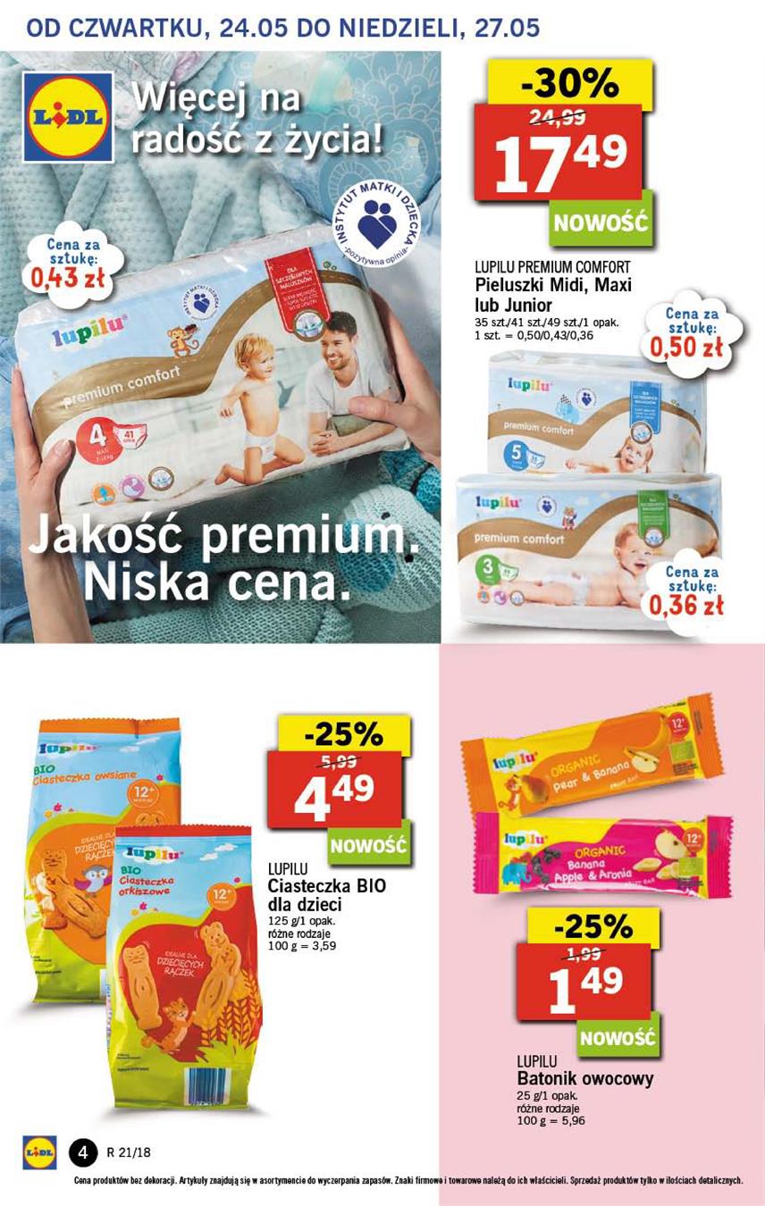 Gazetka Lidl Polska Sp. z o.o. nr 4 od 2018-05-24 do 2018-05-27