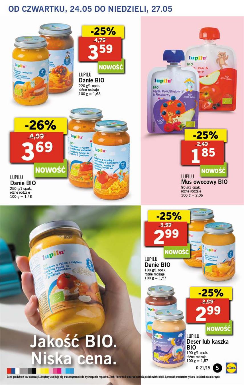 Gazetka Lidl Polska Sp. z o.o. nr 5 od 2018-05-24 do 2018-05-27