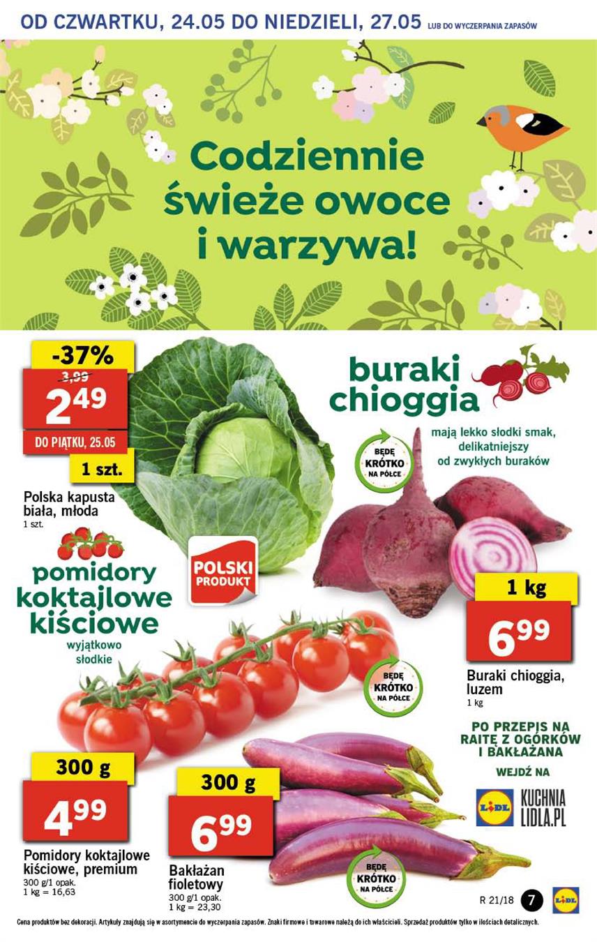 Gazetka Lidl Polska Sp. z o.o. nr 7 od 2018-05-24 do 2018-05-27