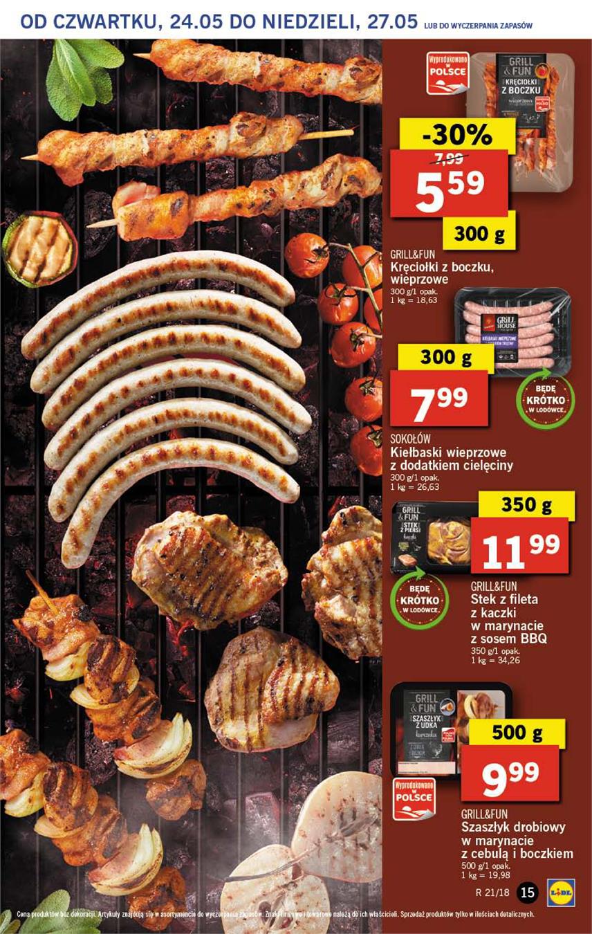 Gazetka Lidl Polska Sp. z o.o. nr 15 od 2018-05-24 do 2018-05-27