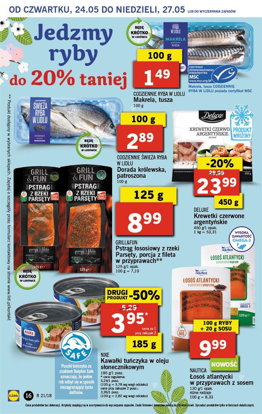 Gazetka Lidl Polska Sp. z o.o. nr 16 od 2018-05-24 do 2018-05-27