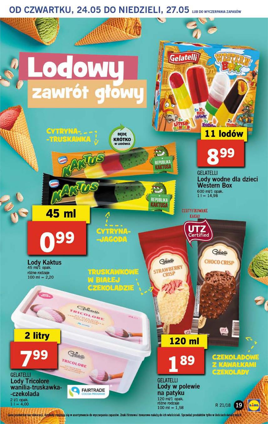 Gazetka Lidl Polska Sp. z o.o. nr 19 od 2018-05-24 do 2018-05-27