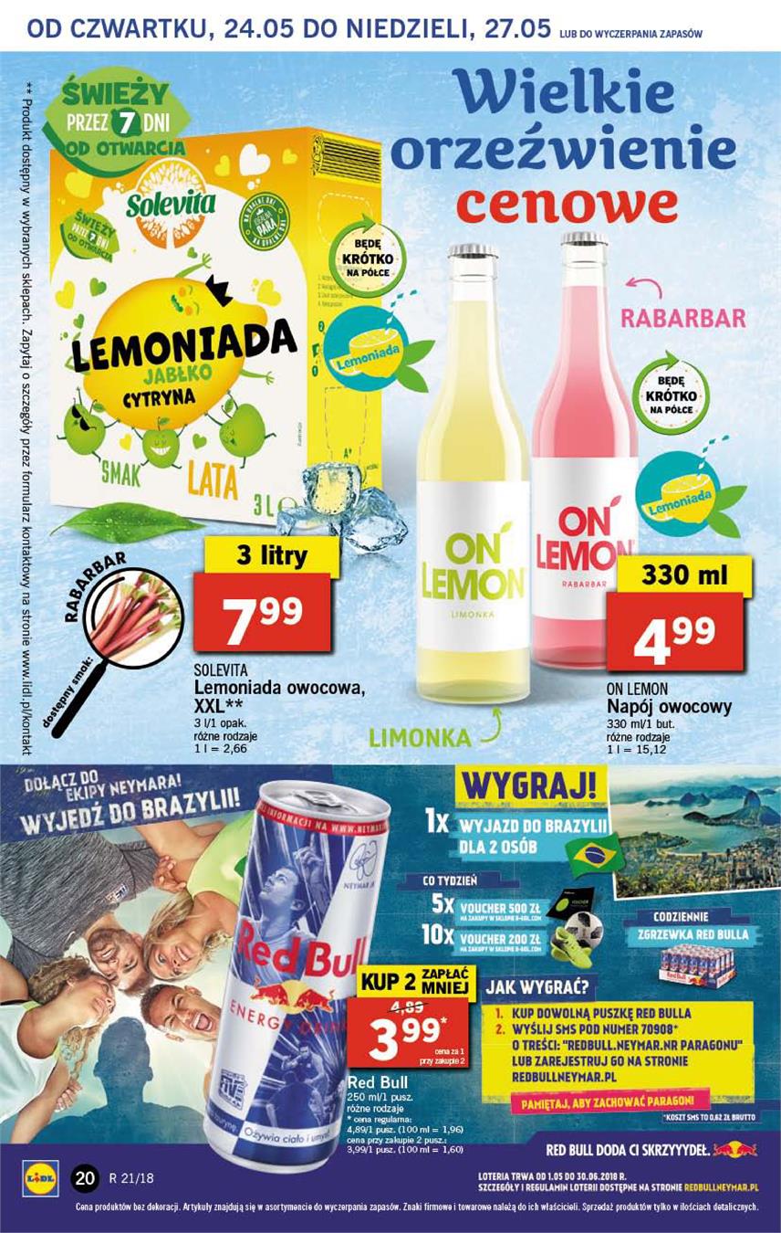Gazetka Lidl Polska Sp. z o.o. nr 20 od 2018-05-24 do 2018-05-27
