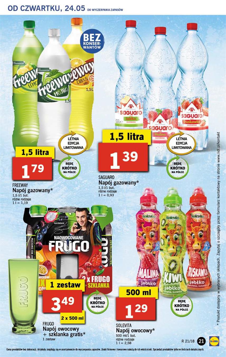 Gazetka Lidl Polska Sp. z o.o. nr 21 od 2018-05-24 do 2018-05-27