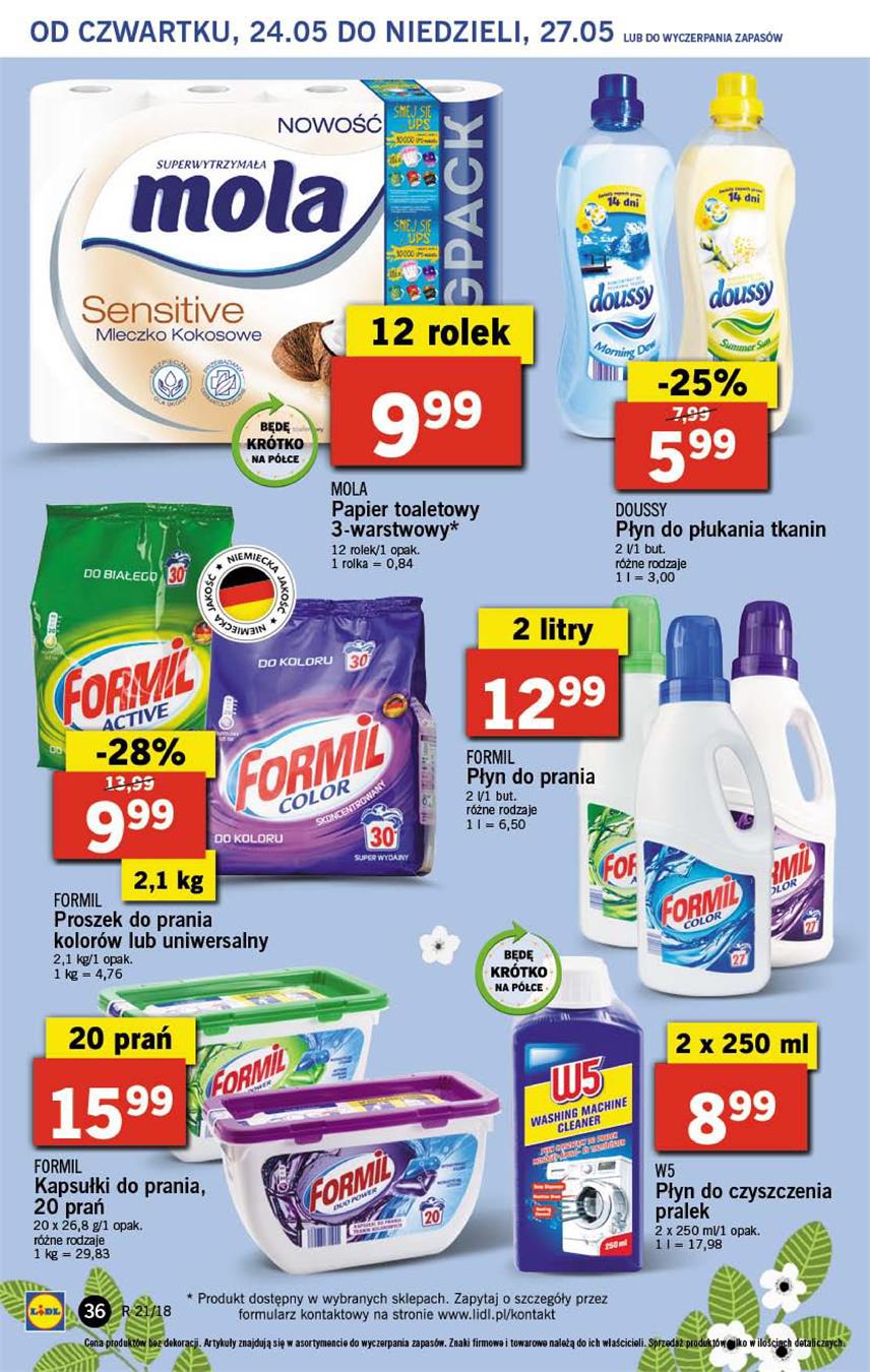 Gazetka Lidl Polska Sp. z o.o. nr 36 od 2018-05-24 do 2018-05-27