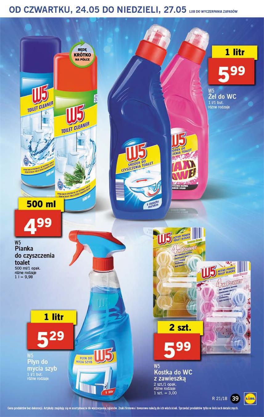 Gazetka Lidl Polska Sp. z o.o. nr 39 od 2018-05-24 do 2018-05-27