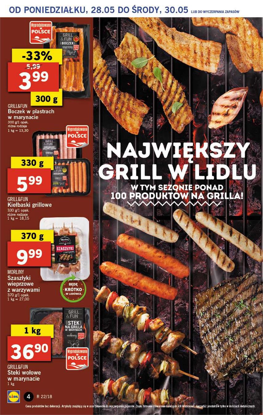 Gazetka Lidl Polska Sp. z o.o. nr 4 od 2018-05-28 do 2018-05-30