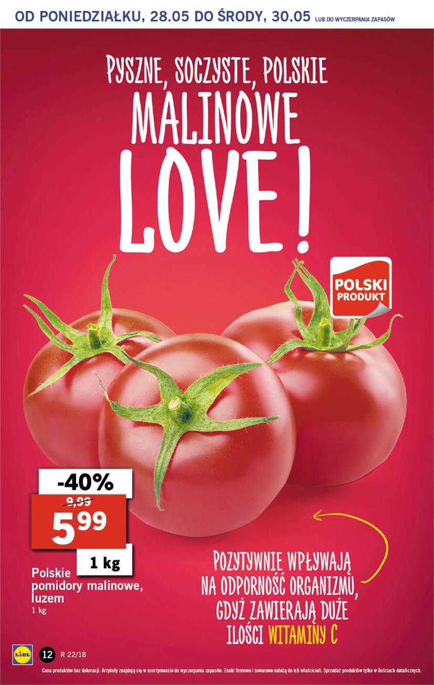 Gazetka Lidl Polska Sp. z o.o. nr 12 od 2018-05-28 do 2018-05-30