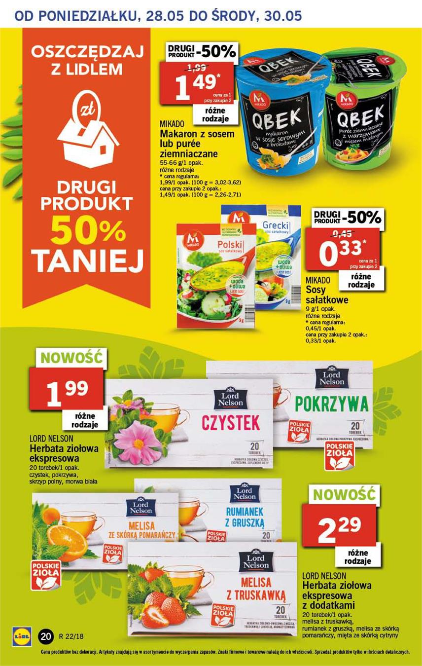 Gazetka Lidl Polska Sp. z o.o. nr 20 od 2018-05-28 do 2018-05-30