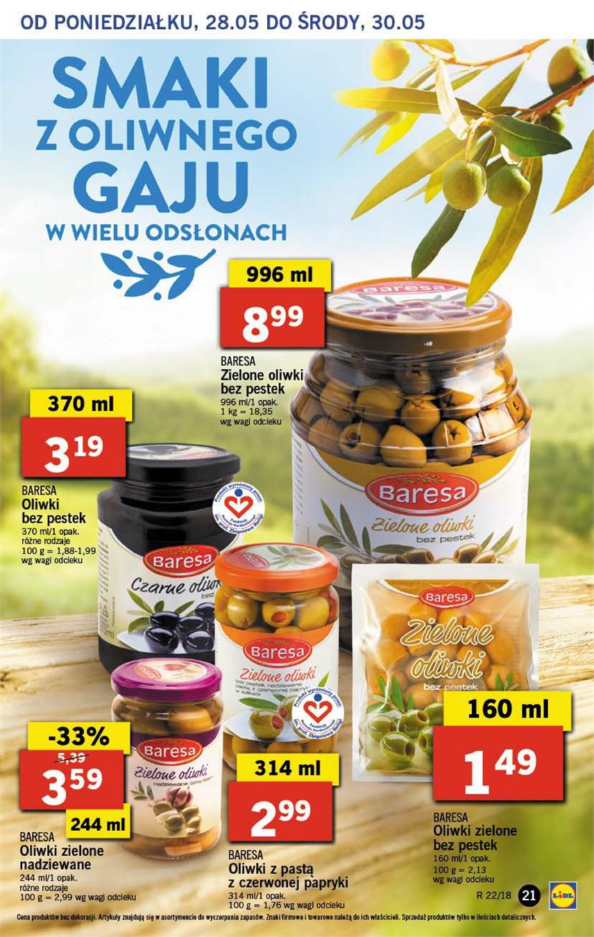 Gazetka Lidl Polska Sp. z o.o. nr 21 od 2018-05-28 do 2018-05-30