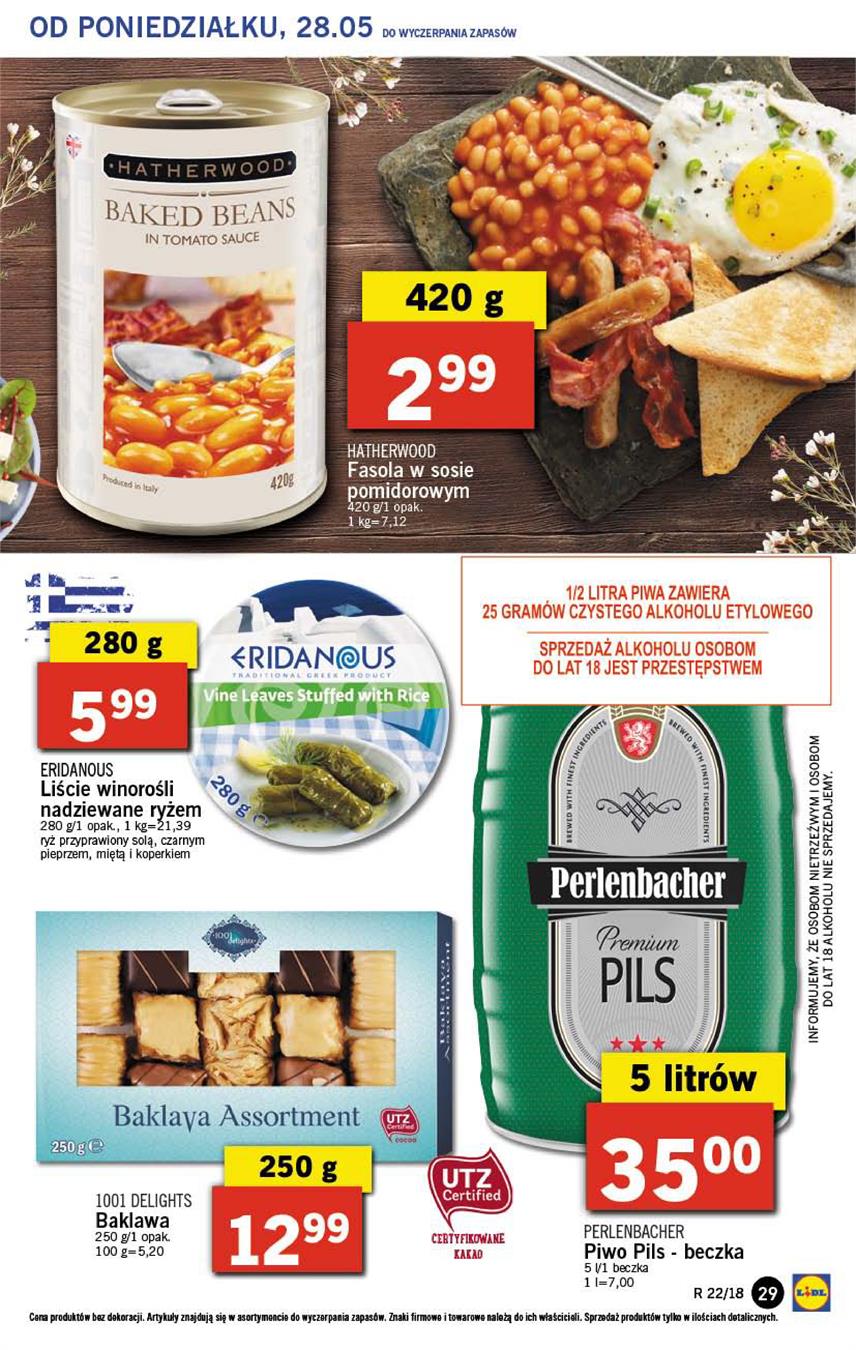 Gazetka Lidl Polska Sp. z o.o. nr 29 od 2018-05-28 do 2018-05-30