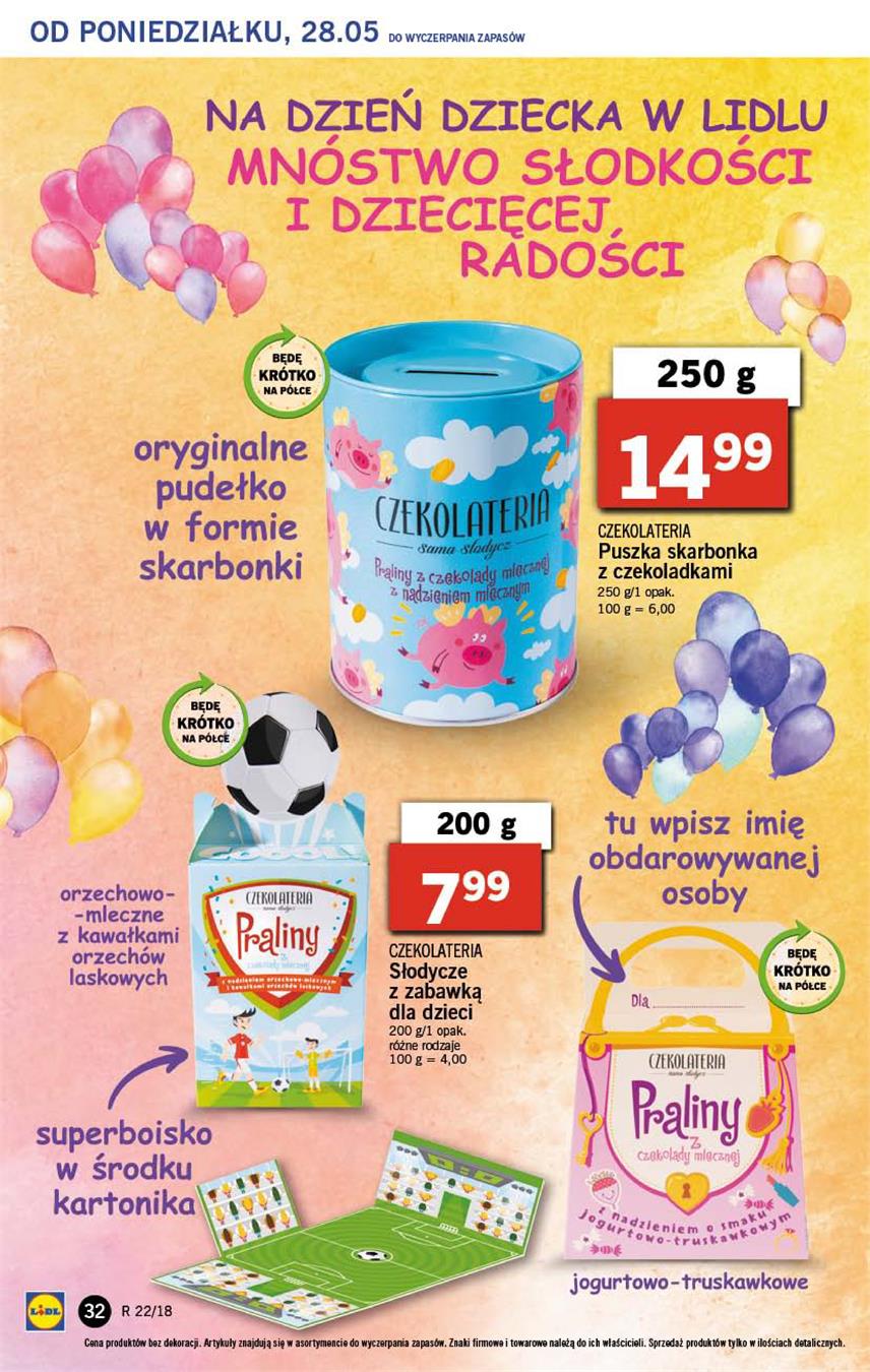 Gazetka Lidl Polska Sp. z o.o. nr 32 od 2018-05-28 do 2018-05-30