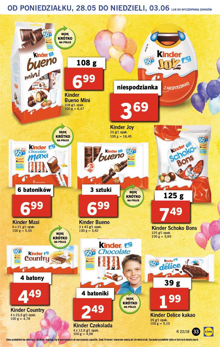 Gazetka Lidl Polska Sp. z o.o. nr 33 od 2018-05-28 do 2018-05-30