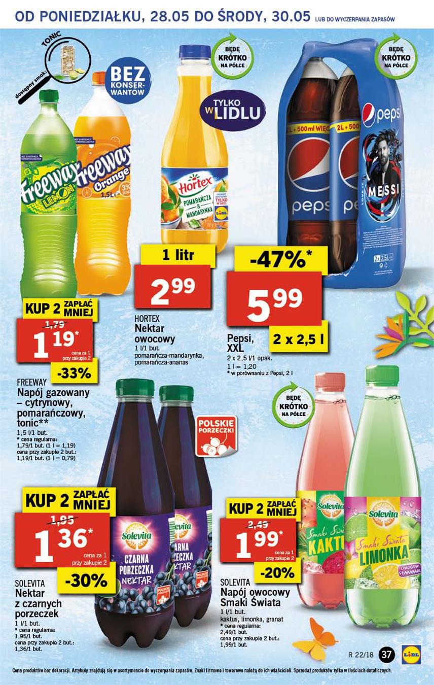 Gazetka Lidl Polska Sp. z o.o. nr 37 od 2018-05-28 do 2018-05-30