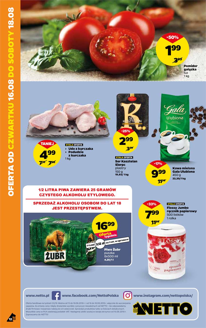 Gazetka Netto Sp. z o.o. nr 12 od 2018-08-13 do 2018-08-18