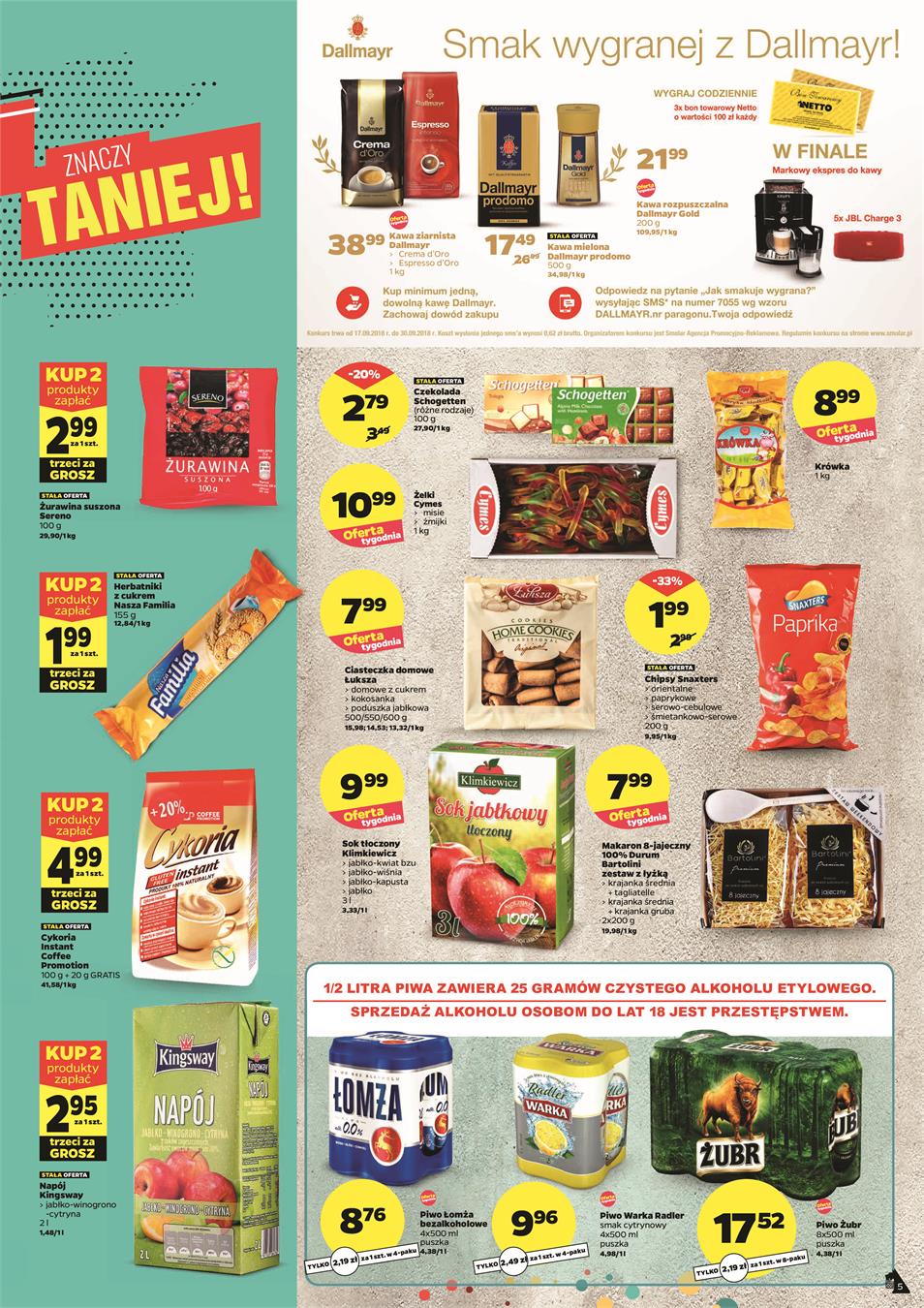 Gazetka Netto Sp. z o.o. nr 5 od 2018-09-17 do 2018-09-22