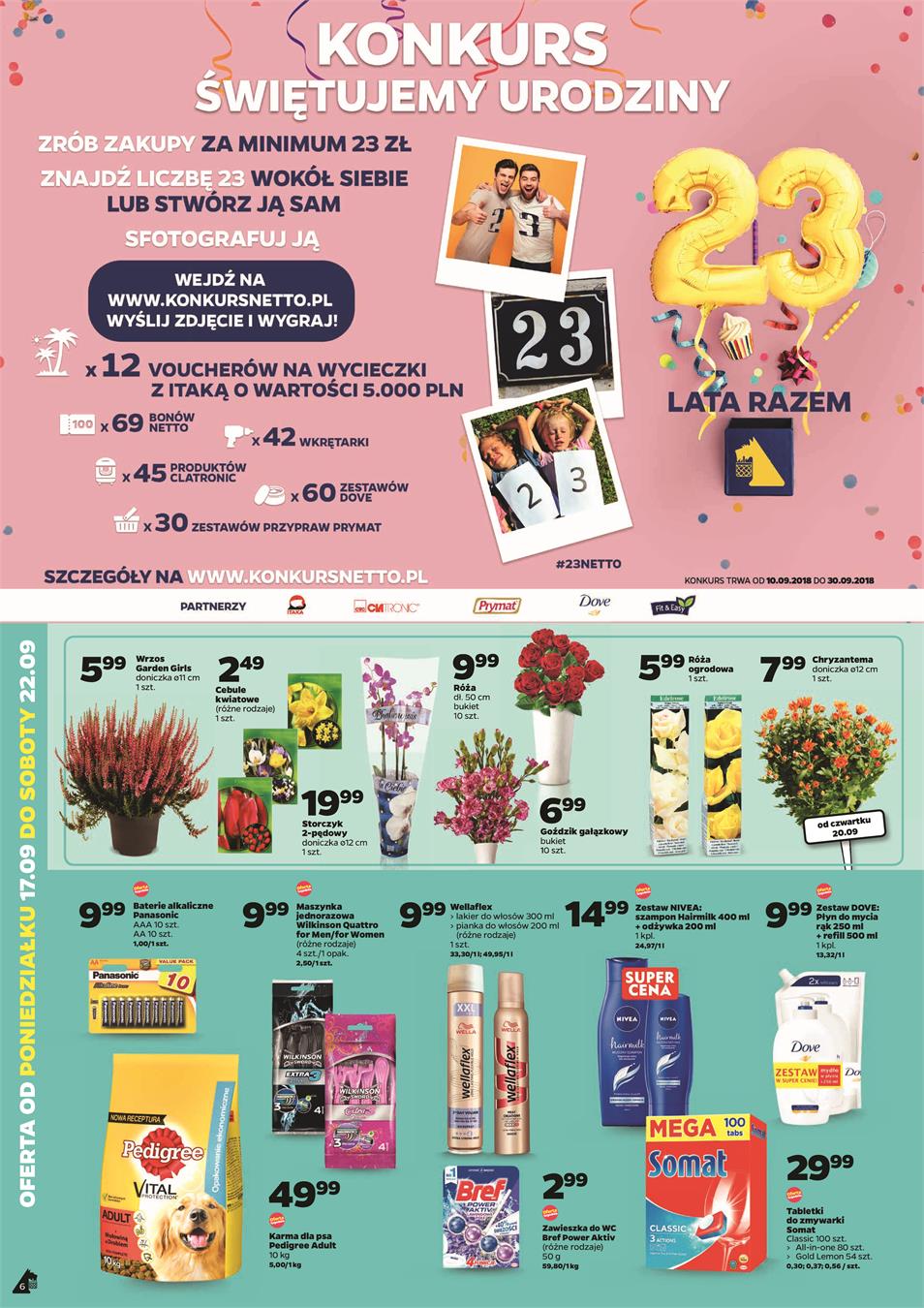 Gazetka Netto Sp. z o.o. nr 6 od 2018-09-17 do 2018-09-22
