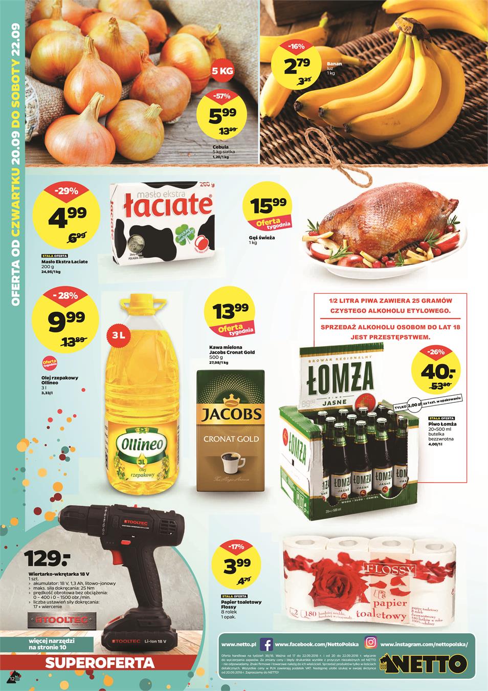 Gazetka Netto Sp. z o.o. nr 8 od 2018-09-17 do 2018-09-22